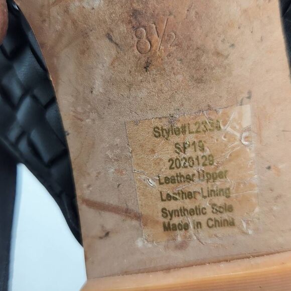 Madewell The Remi Slingback Flat in Woven Leather True Black Women's Size 8.5 - Picture 6 of 9